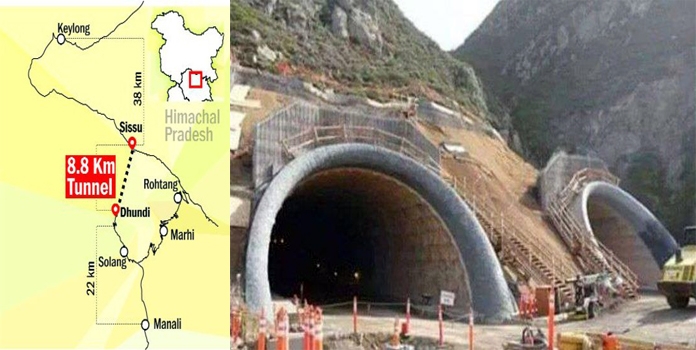 रोहतांग बोगदा ते अटल बोगदा निर्माण.