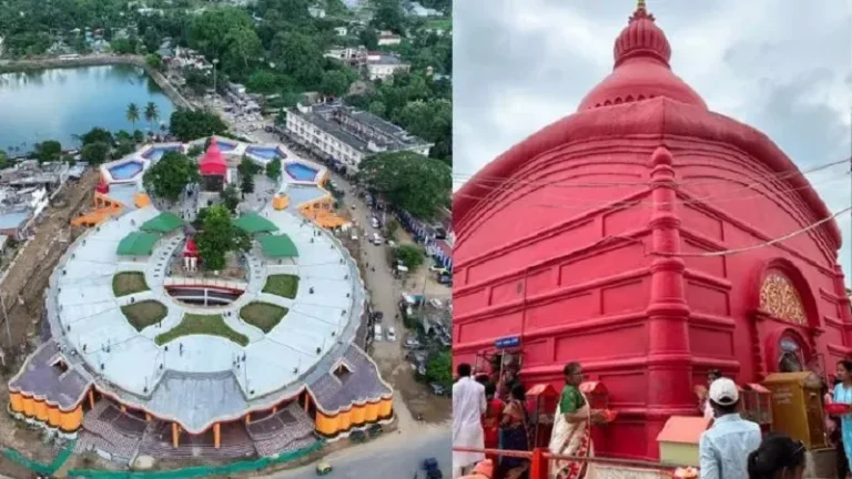 ‘कूर्म पीठ’ (त्रिपुरा सुंदरी शक्तिपीठ) वर बनलेले शक्तिपीठ, कासवं मरण्यापूर्वी घेतात मातेचा आशीर्वाद.