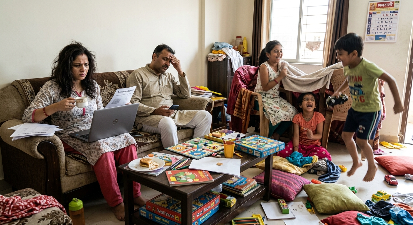 विद्यार्थ्यांना सुट्टी कि पालकांची डोकेदुखी
