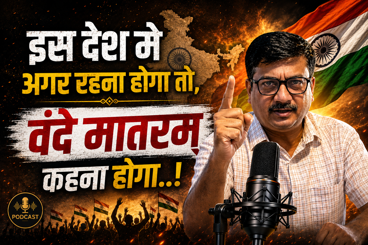 इस देश मे अगर रहना होगा तो, वंदे मातरम् कहना होगा।